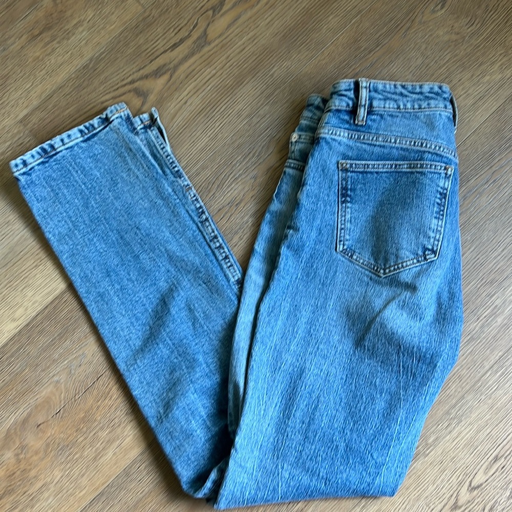 Zara jeans with side slit